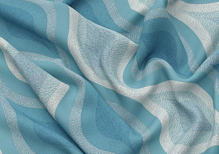 Deco, Peacock - Twist&Fit Roman Blind - Image 4
